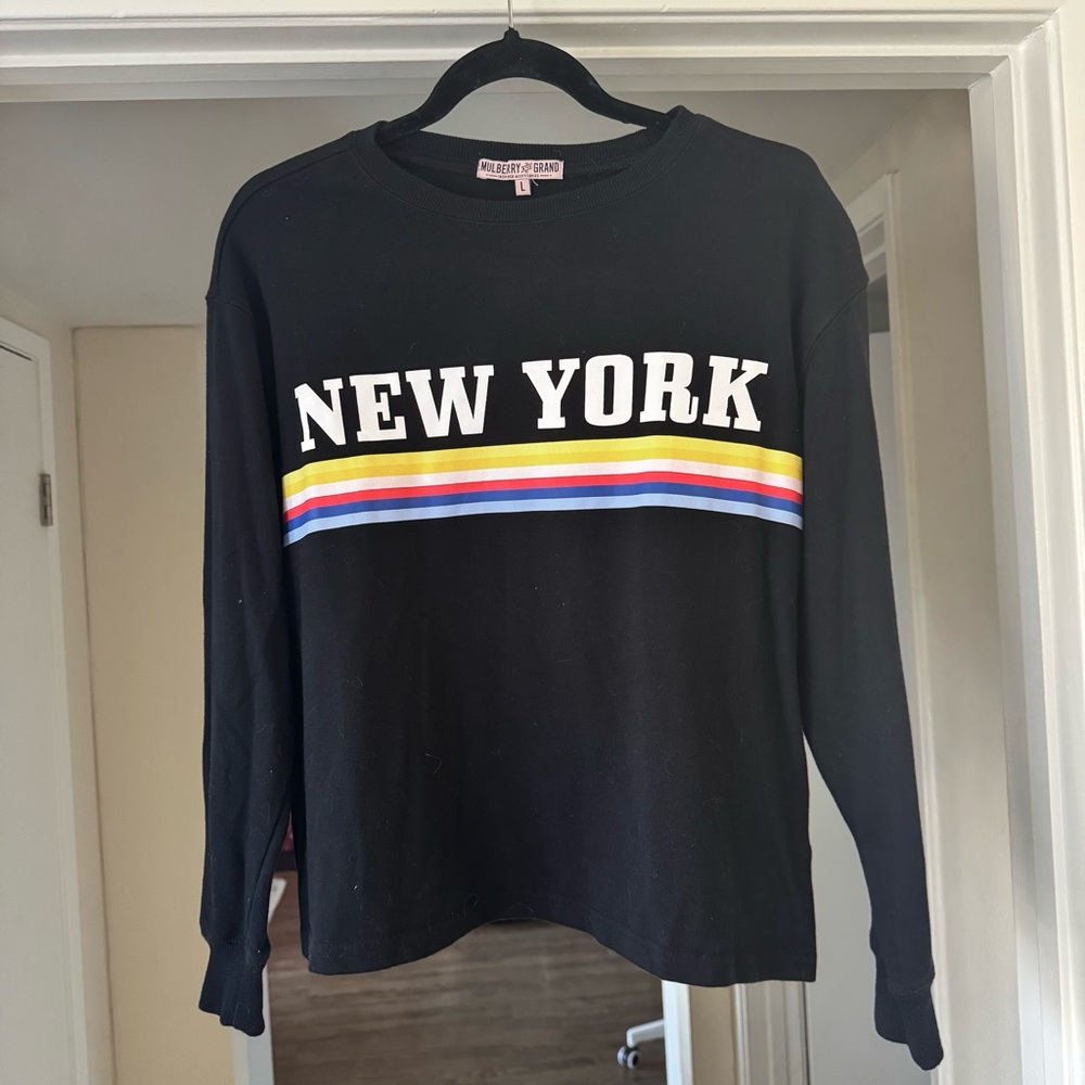 black new york sweater top